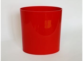 Vintage 1970s Mitchell Gould Co. Acrylic Wastebasket (Los Angeles, CA)