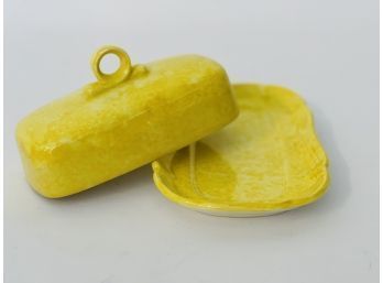 Vintage Mikasa Yellow Butter Tray (Japan)