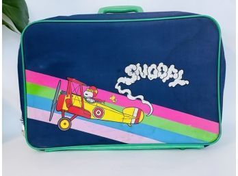 Vintage Snoopy Child's Suitcase Or Lap Top Bag
