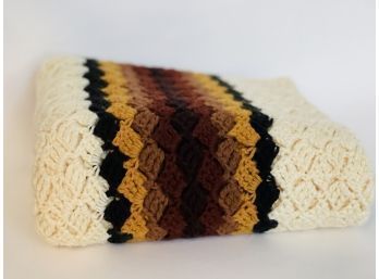 Vintage Knit Throw Blanket