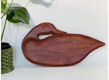 Hard Wood Duck Serving Platter Or Tray (indonesia)