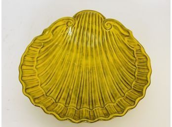 Mid Century Yellow Scalloped Dish (Made In Italy)