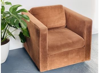 1980s Vintage Brown Lounge Chair