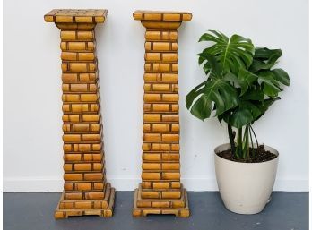 FANTASTIC Pair Of Bamboo Pillars