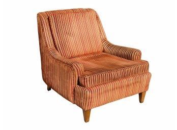 1970s Striped Solid Lounge Chair