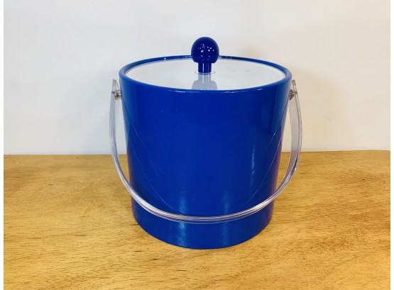 Vintage Blue Retro Ice Bucket