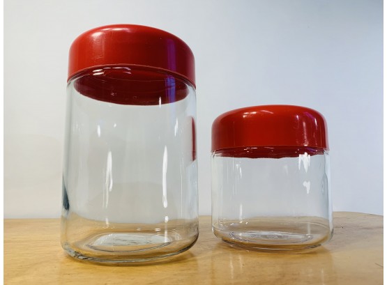 Retro Heller Designs Modern Glass Canisters.