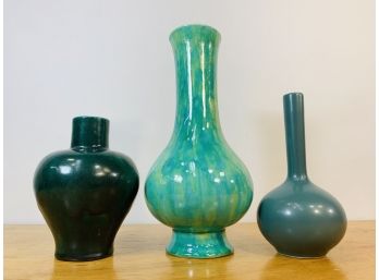 Vintage Geen Vase Lot