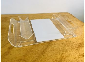 Vintage Acrylic Cheese And Cracker Platter