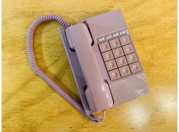 1990s Vintage Pink ITT Touch Tone Phone