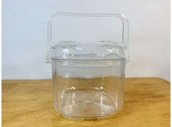 Vintage Acrylic Ice Bucket In Box.
