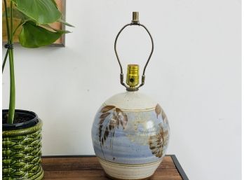 Vintage Stoneware Pottery Lamp