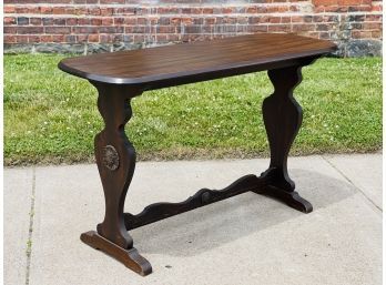 Gorgeous Vintage Wood Entryway Table Or Compact Desk