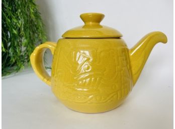 Vintage Ceramic Yellow Teapot
