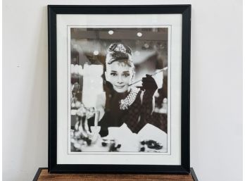Large Framed Audrey Hepburn Print From 'Breakfast At Tiffany's'