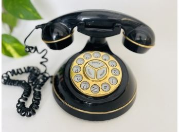 2000s Black Vintage Style Home Phone