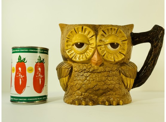 Large Vintage Ceramic Owl Planter