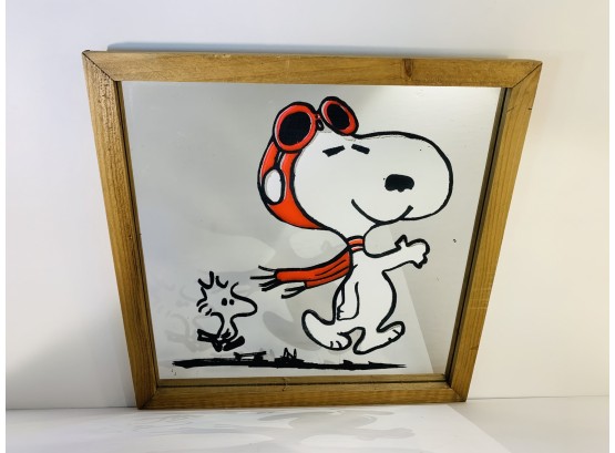 Vintage Snoopy Carnival Prize Mirror
