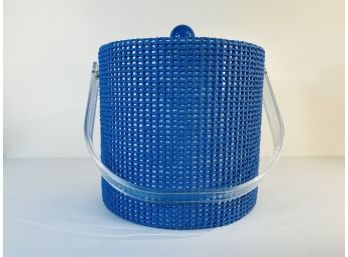 Retro Blue Mesh Ice Bucket