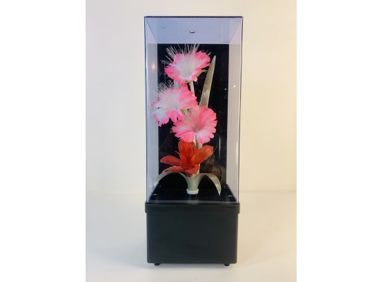 Funky Contemporary Fiber Optic Flower Box Light With Music Box