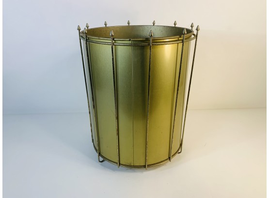 Mid Century Modern Metal Waste Basket