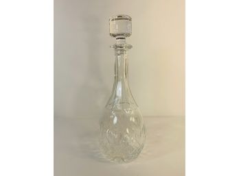 Vintage Cut Glass Genie Decanter With Lid