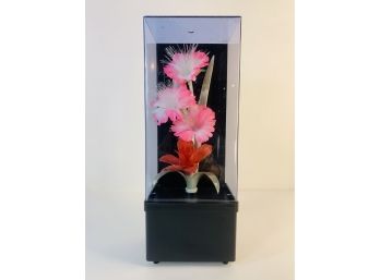 Funky Contemporary Fiber Optic Flower Box Light With Music Box