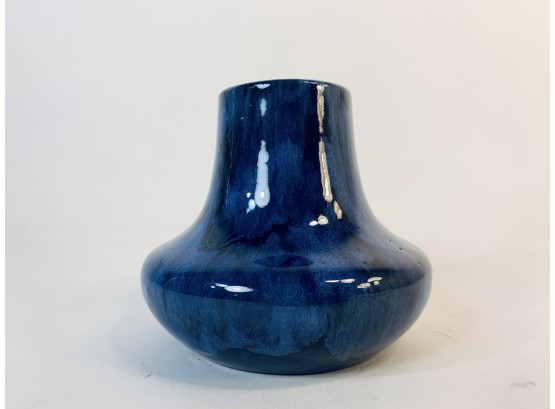 Galaxyk Blue Drip Glaze Pottery Vase