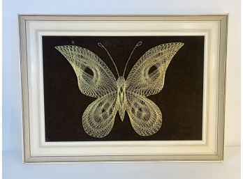LARGE Contemporary Butterfly String Art Framed