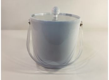 Vintage White Ice Bucket