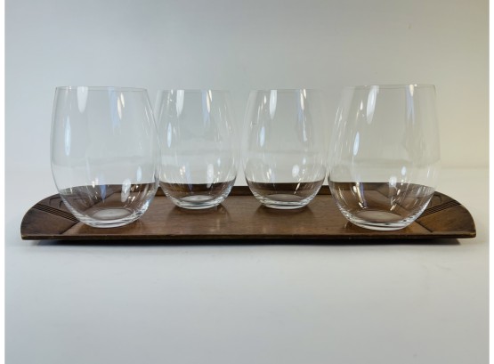 Gorgeous RIEDEL Cabernet/Merlot Stemless Wine Glasses