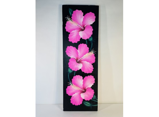 Gorgeous Contemporary Flowered Tiki Art