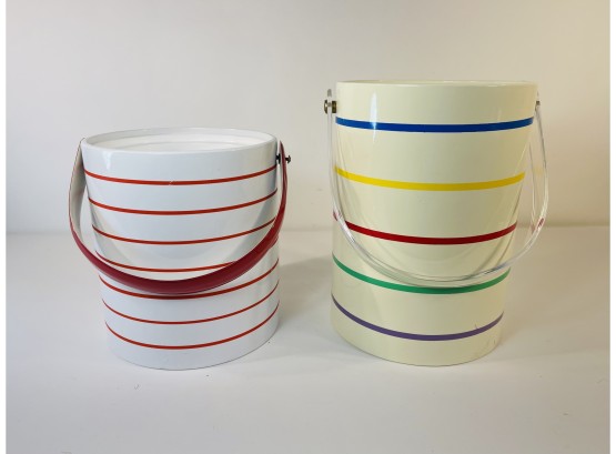 Set Of 2 Vintage Ice Buckets (See Details)