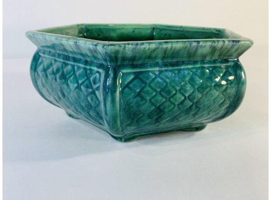 Mid Century Green Planter By Haeger