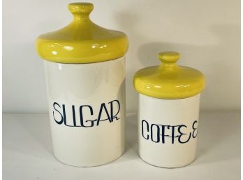 Vintage Holiday Design Ceramic Canister Set