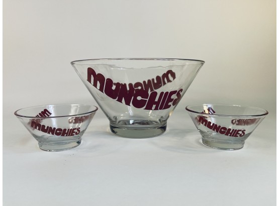 Vintage Munchies Bowl And Snack Bowls