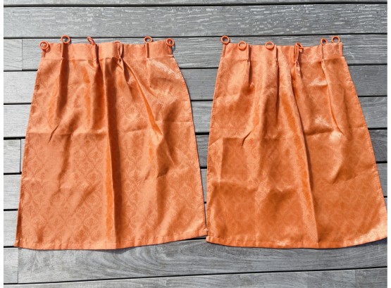 1970s Orange Curtains