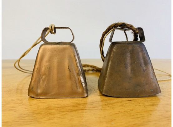 Vintage Copper Cow Bells