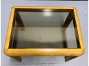 PAIR  OF 1970s Smoked Glass End Tables Or Night Stands