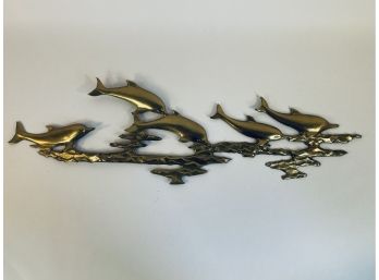 Brass Dolphin Wall Hanging