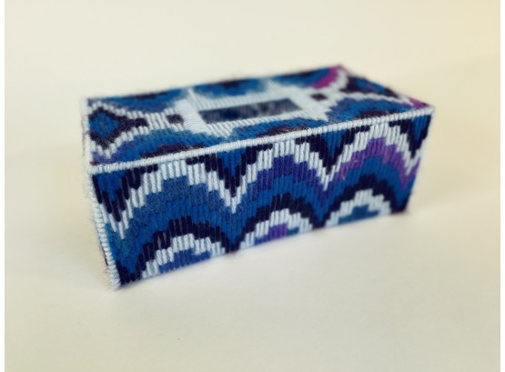 Needlework Tissue Box Cover