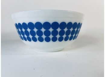 Vintage Blue Polka Dot Pyrex 2.5 Quart