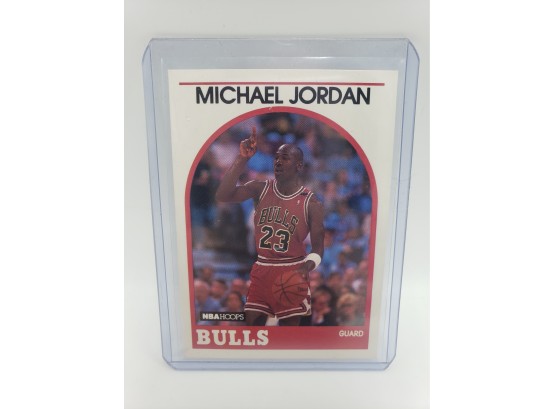 Michael Jordan NBA Hoops 1990 #200 Card
