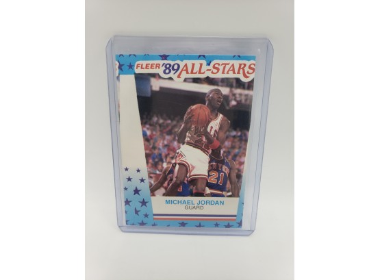 Michael Jordan Fleer (1989) All Stars Sticker #3 Miscut, Rare Card