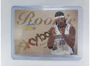 Carmelo Anthony Fleer Rookie (2004) #55 Skybox Autographics Card