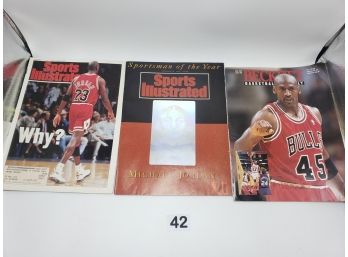 Michael Jordan Sportsman Of The Year Sports Illustrated Magazine Plus Extras
