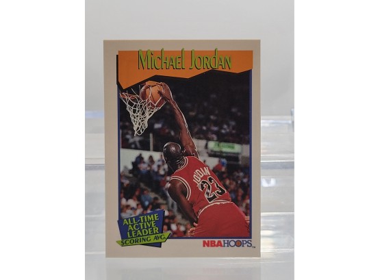 1991 NBA Hoops All Time Stat Leader Michael Jordan # 543