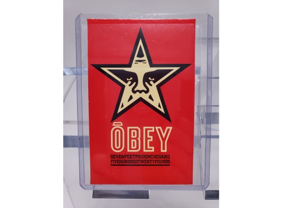 Shepard Fairey Obey Giant Sticker 3.75' Red Star Andre '