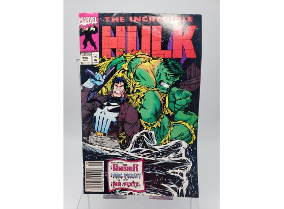 The Incredible Hulk #396 Featuring The Punisher 1992 Marvel Comics