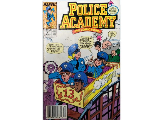 POLICE ACADEMY Vol.1 No.4 Mid December 1989 (Marvel) - VERY GOOD (VG) News Stand Edition
